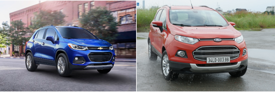 Nên mua SUV 5 chỗ nào: Chevrolet Trax hay Ford Ecosport?